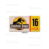 Celebrity Machines Jurassic Park Dinosaur Metal Tin Sign Vintage Garage Bar Wall Decor 15x30cm(5.9x7.8inch)