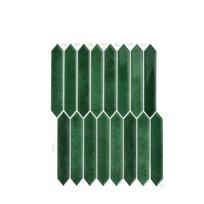 1 vnt. Interjero dekoras Ilgi šešiakampiai 3D sienų plokštės Lipnios geometrinės plytelės fonui 28,95x22,86 cm 3D dekoratyvinės plytelės