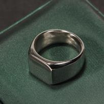 Simple Male Rings Titanium Stainless Steel Smooth Naked Square Rings for Women Men Brushed Stylish Wedding  Gift Anillos 7