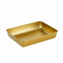 Gilaus skrudinimo skarda, orkaitės kepimo skarda su aukštais kraštais, suderinama su indukcija, nerūdijančio plieno, skirta Silver 41-32-5cm