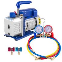 SIHAO vakuuminis siurblys 1,8–4,8CFM su manometrais AC šaltnešio HVAC šaldymo įrangai