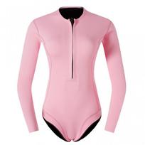 NEWAO Womens 2mm Full Body Wetsuit Snorkeling Surfing Scuba Diving Swimming UV Protection Jellyfish Suit L pink