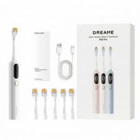 DREAME F02 PRO, elektrinis dantų šepetėlis, baltas, +6vnt galvučių