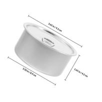 10Pcs Empty Aluminum Tins Leak-Proof Closure for Dry Food Storage Tea Coffee Biscuits Pet Treats Portable Compact Cans auksinė