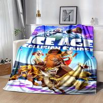 1pc, Cozy Ice Age: Collision Course Home Decor Blanket Perfect Gift for Bedroom, Living Room, Travel, Camping, Car 80x120cm