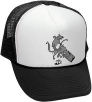 Funny Dead Mouse Trap Rat Graphic Trucker Hat Polyester Adjustable Unisex Outdoor Cap One Size white