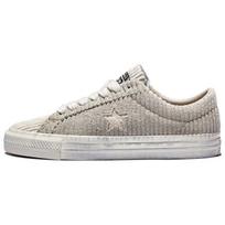 Converse One Star Pro Unisex Beige Distressed Cream Grey A04972C 42.5 gray