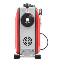 Drain Cleaner Machine, 850W Electric Pipe Drain Cleaning Machine Sewer Snake with 14.5m x 16mm, 14m x 22mm, 5m x 9.5mm, 0.4m x 12mm Steel Spring Cable