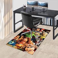 1pc The Muppets Kermit the Frog Office Chair Mat - Non-Slip Carpet for Home and Office Use, Festive Gift Idea for Any Season.P027 120cm by 160cm brown