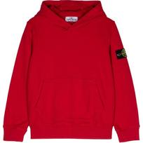 Stone Island Hoodie With Logo Patch Kids Hoodies Red 811661620-V0010 8