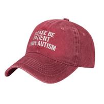 Please Be Patient I Have Autism Fashion Baseball Cap Peaked Cap Unisexs Hat Womens Cap Luxury Hat One Size