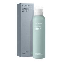AYUNCHE Airy Veil Leave-In Foam Lightweight Hair Styling & Conditioning Foam 200ml 1 Pack (200ml) gray