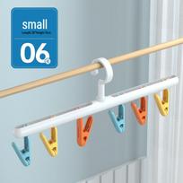 Foldable Multi-Clip Drying Rack for Clothes, Socks, and Underwear white