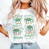 2026 Funny Rocky AMAZE Jazz Hands Project Hail Mary Men High Quality T-shirt Gothic Vintage Clo XS