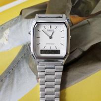 Cio AQ-230A-7D Metalinis Unisex Kasdienis Laikrodis ant Riešo white white