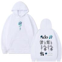 Ado pasaulinio turo Hibana Hoodie Vyrams Moterims Drabužiai Mada Japonų stilius Streetwear Unisex Laisvas megztinis su gobtuvu S white