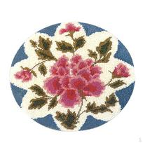 Rug Carpet Kit Flower Animal Pattern with Basic Tools Embroidery Art Needlework Crafts for Beginners Rose Flower