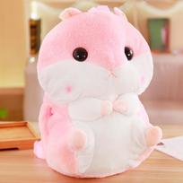Japoninis žiurkėno pliušinis kuprinukas mielas kawaii rankų šildytuvas vaikams mokyklinė kuprinė minkštas žaislas dovana mažoms draugėms 40cm rožinė