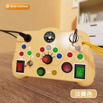 Montessori Busy Board LED Light Sensory Toys for Kids 2-4 Years Old Travel Activities Educational Game abrikosas