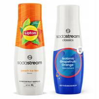 x Sodastream syrup Lipton Ice Tea Peach + isotonic Grapefruit Orange