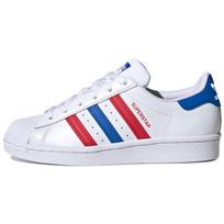 Adidas Originals SUPERSTAR J Low top Kids' Skateboarding Shoes White Red Blue Teenagers FW5851 36⅔ white