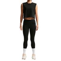 Nike Dri-Fit mišinio drėgmę sugeriantis trumpas bėgimo topas moterims IM0632-010 M black