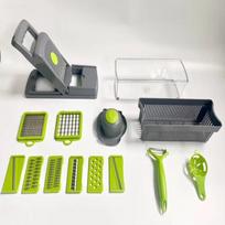16-in-1 Funkcijos Virtuvės Daržovių Pjaustytuvas Bulvių Skustukas Morkų Tarkavimo Priemonė Vaisių Slicer Kompaktiškas Nešiojamas Daržovių Slicer