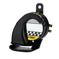 Automobilio Motociklo Garso Signalai 12V 130dB Sraigės Oro Signalas Vandeniui Atsparus Sraigės Oro Signalas Sirena Garsus Garsas 510hz Sunkvežimiui Motociklui Valčiai juoda