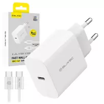 Blavec BC-14 GaN4 travel charger | 30W | PD, QC, GaN, PPS | USB-C | with USB-C to USB-C cable included | white