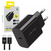 Blavec BC-14 GaN4 travel charger | 30W | PD, QC, GaN, PPS | USB-C | with USB-C to USB-C cable included | black