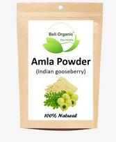 Beli Organic 100% Pure Amla Powder, Indian Gooseberry Fruit Powder, Used For Hair Care | 100gm 0.2lbs beige