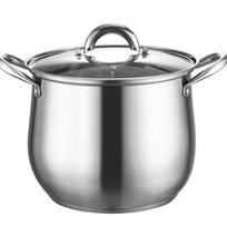 ZISIZ 'Wasp Waist' Drum-Shaped 304 Stainless Steel Stockpot