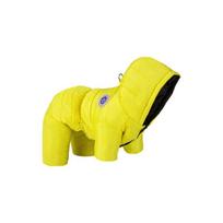 Dog Cotton Clothing Waterproof Dog Down Jacket Windproof Thickened Four Legged Dog Clothing Warm Dog Suit Cold Weather S geltona