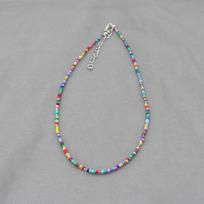 IngeSight.Z Bohemian Colorful Rice Beaded Choker Necklace For Women Handmade Summer Short Collar Clavicle Chains Party Jewelry