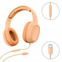 Hama Fun C Ausinės su Mikrofonu, Usb-c, Oranžinės