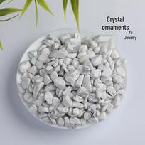 Polished White Turquoise Gravel for Ornaments, Flower Pots, and Fish Tanks White Turquoise Gravel