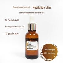 Almond Acid Exfoliating Serum: Fade Acne Scars, Remove Blackheads, Refine Pores & Rejuvenate Skin 30ml (No Packaging) brown
