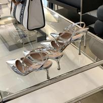 Heels New Fine Heel Pointy One Line Buckle Sandals All-Match Bag Head Pointy 35