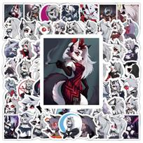 10100Pcs Anime Helluva Boss Sticker Cartoon Cool Loona Personal Decorative Doodle Decal Kids Toy Diy Skateboard Scrapbook Desk