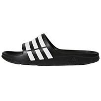 Adidas Duramo Patogios Neslystančios Dilimui Atsparios Šlepetės Unisex Juoda Balta G15890 39 white