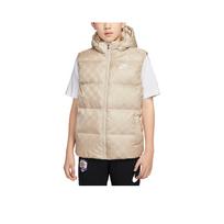 Nike pūkinė liemenė FW25 Patogi Minkšta Šilta Užtrauktukas Ančių pūkas Vaikams liemenė IR0026-101 M beige
