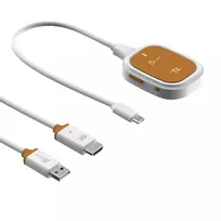 j5create ScreenCast FHD USB-C belaidis vaizdo siųstuvas, dongle, USB, USB Type-C, baltas, 1 A, 0 - 40 °C