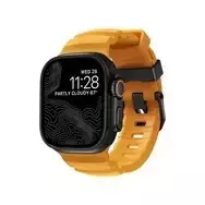 NOMAD Rocky Point Band – dirželis Apple Watch 46mm/49mm su FKM ir titanu (sol, juoda apkaustai)