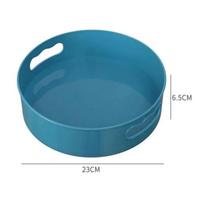 360 Rotating Tray Kitchen Storage Containers for Spice Jar Snack Food Tray Bathroom Storage Box Non Slip Cosmetics Organizer B