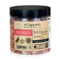 Acappella NATURALS Energize energizuojanti vonios druska su citrusinių vaisių aliejais, 600 g