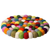 Handmade Wool Felt Coaster Round Pad For Cups Bowls And Incenses Burners Heat Resistant Table Protectors 8cm