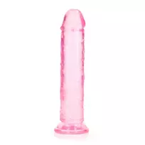 RealRock by Shots RealRock Crystal Clear 7.9'' Suction Cup Intimate System Transparent