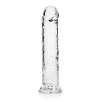 RealRock by Shots REALROCK Crystal Clear 8.7" Intimate Machine with Suction Base Transparent