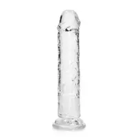 RealRock by Shots RealRock Crystal Clear 7'' Intimate Model with Suction Base, Transparent
