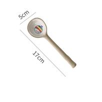 Cute Ceramic Flower Soup Spoon Kawaii Korean Ice Cream Hand Painted Dessert Spoon With Long Handle Kitchen Tableware Accessories